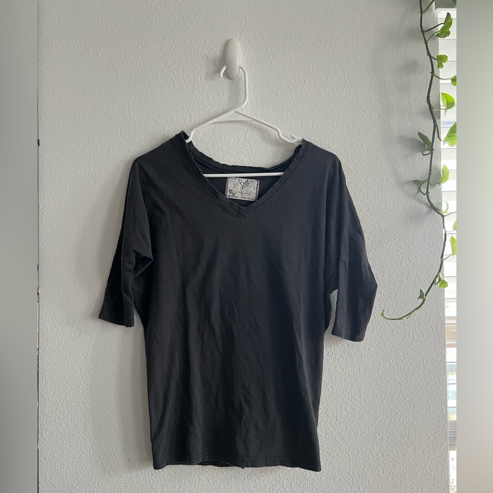 Y2K FreePeople Slouchy 3/4 Sleeve Top
